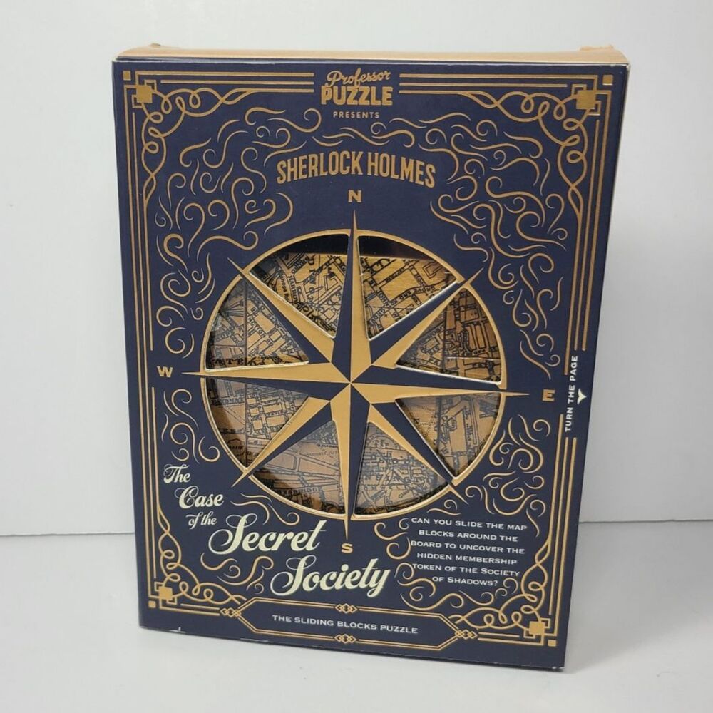 Sherlock Holmes  Case of the Secret Society Brain Teasing Sliding Blocks Puzzle
